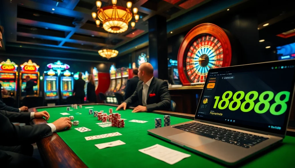 Experience the thrill of winning with games at https://twin68.network/, featuring vibrant casino scenes with players and action.